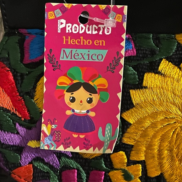 Vegan Backpack, Black backpack, Embroidered Backpack, Floral Backpack, Vegan - Picture 13 of 13